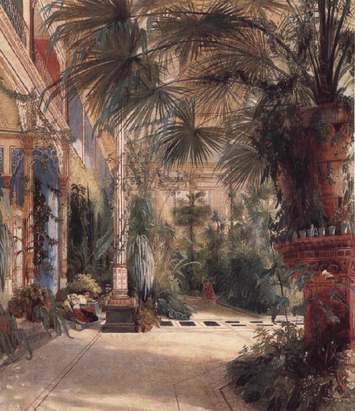 Carl Blechen The Palm House on the Pfaueninel oil painting picture